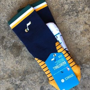 NWT Jazz Basketball on-court sock of NBA
